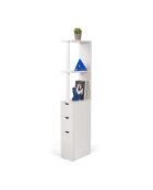 Étagère WC optimale blanche - 136x15x33 cm
