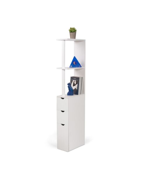 Étagère WC optimale blanche - 136x15x33 cm