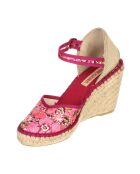 Espadrilles compensées Katy mauve Talon 9cm