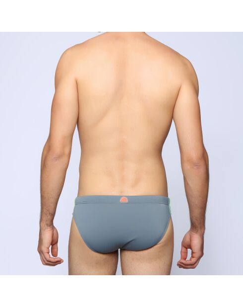 Mittelgrauer gestreifter Badeslip