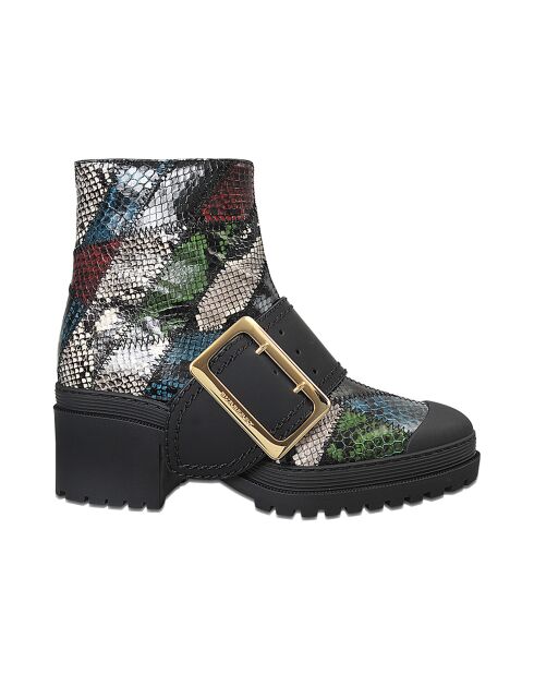 Boots en Cuir Buckle multicolores