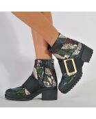 Boots en Cuir Buckle multicolores