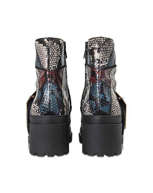 Boots en Cuir Buckle multicolores