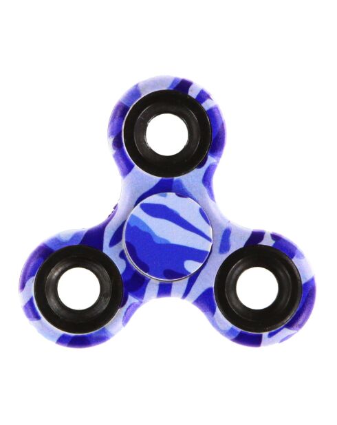 Hand Spinner Camouflage Métal bleu