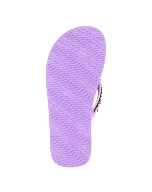 Lila sandalen met strass