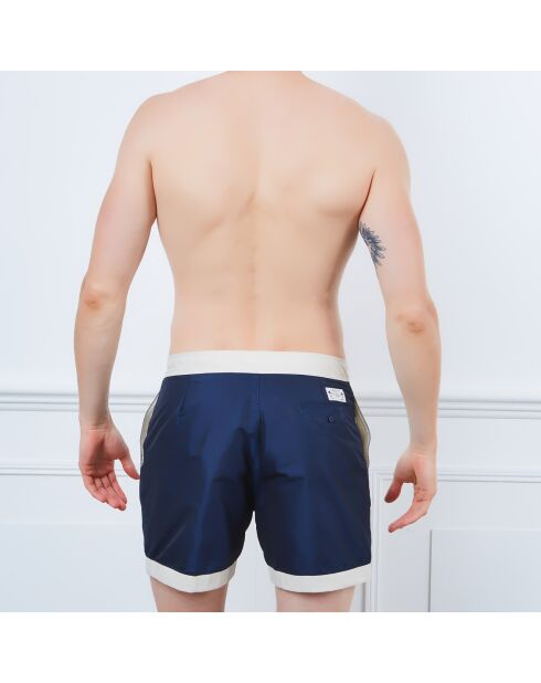 Boardshort classic marine/crème