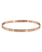 Pulsera Je t'aime Maman de latón rosa