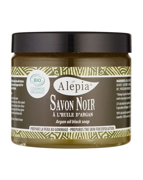 Savon noir à l'huile d'Argan BIO Hydratant & Exfoliant - 200 ml