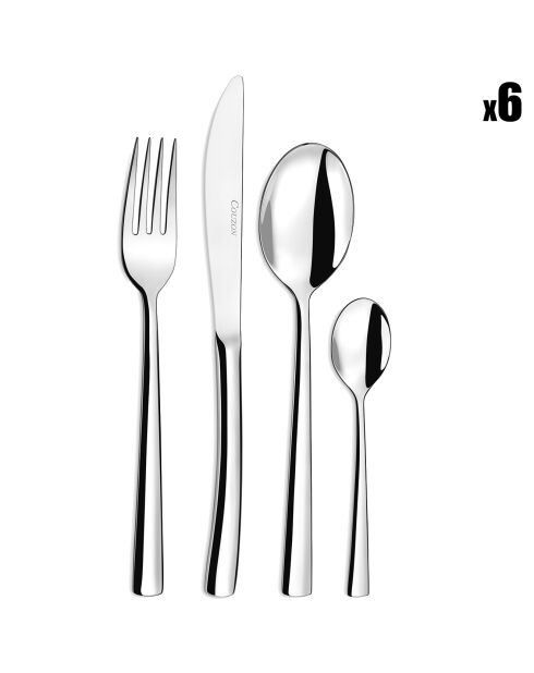 Ménagère Zest en Acier - 24 pièces