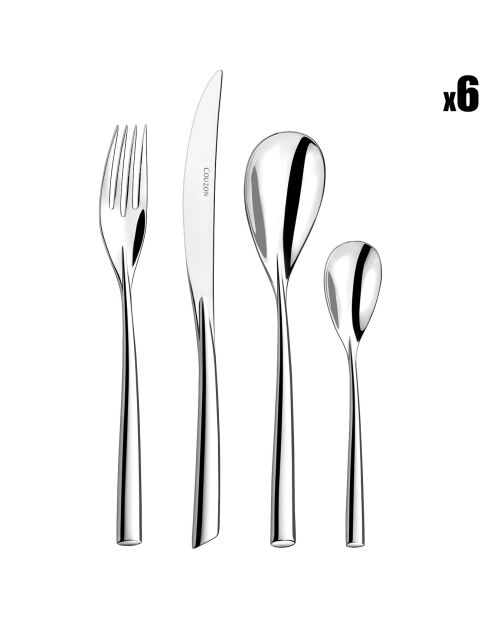 Ménagère Distingo en acier - 24 pièces