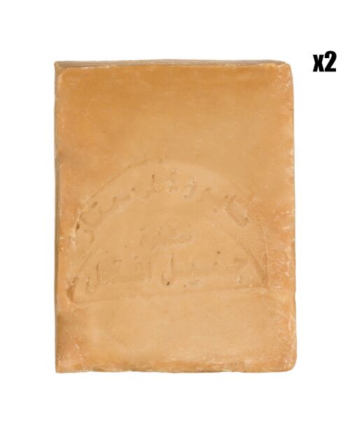 2 Savons d'Alep 5% d'huile baie de laurier - 2x200 g