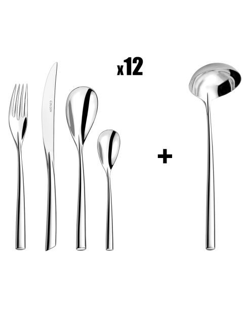 Ménagère Distinguo acier -  49 pièces