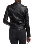 Veste en Cuir Alison noire