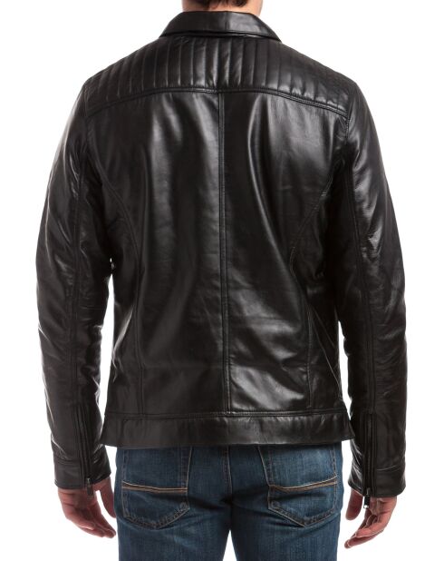 Veste en Cuir Citadin noire