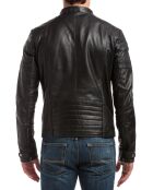 Zwarte leren jas van Clifford