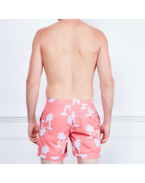 Pantaloncini da surf Palm tree corallo/grigio