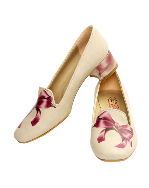Trotteurs Pink Bow beige/rose