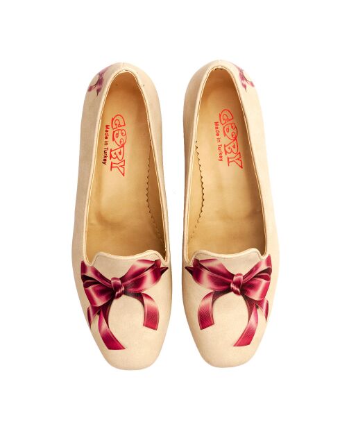Trotteurs Pink Bow beige/rose
