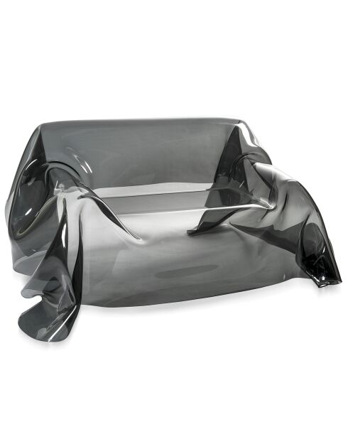 Sofá Autore de plexiglás ahumado transparente - 200x120x85 cm