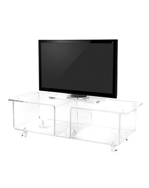 Nina transparenter TV-Ständer - 110x33x33 cm