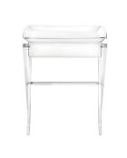 Ensemble plateau repas Gaston transparent - 47x35x58 cm