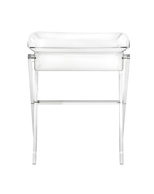 Ensemble plateau repas Gaston transparent - 47x35x58 cm