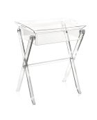 Ensemble plateau repas Gaston transparent - 47x35x58 cm