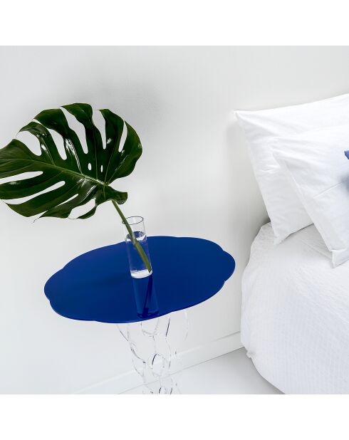 Table Arabesque bleue - D.50xH.60 cm