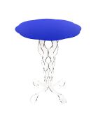 Table Arabesque bleue - D.50xH.60 cm