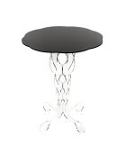 Table Arabesque noire - D.50xH.60 cm