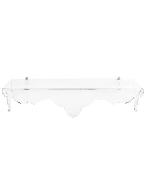 Etagère murale Bienvenue transparente - 104x34x27 cm