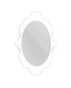 Miroir mural Bienvenue blanc - 64x100 cm