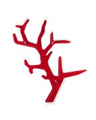 Etagère murale Koral rouge/transparent - 116x102x20 cm