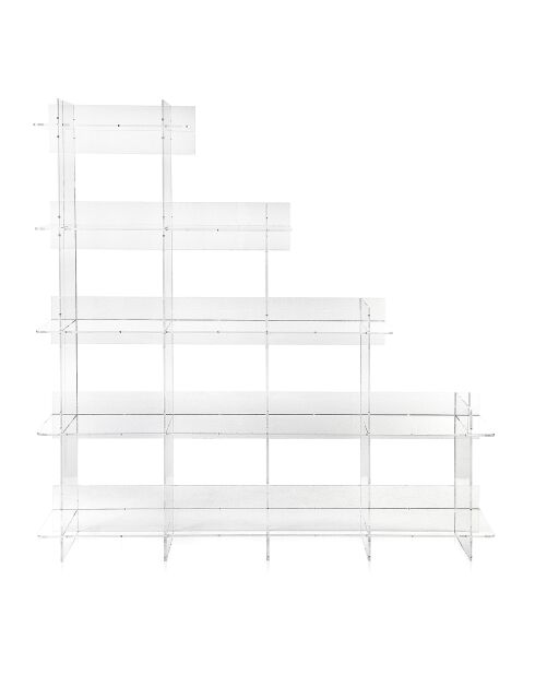 Bibliothèque Atmosphère transparente - 180x30x180 cm