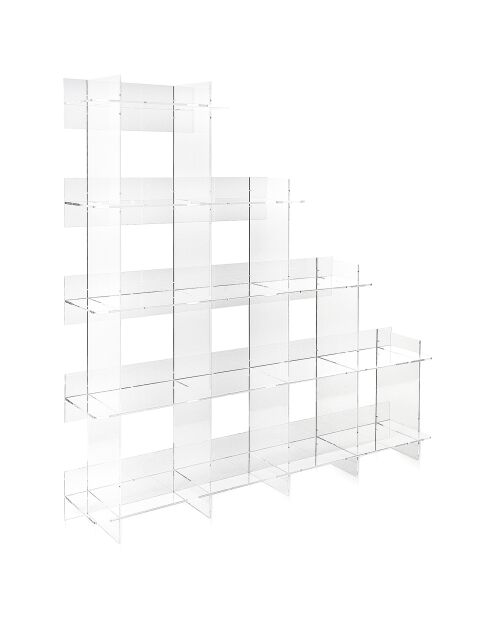 Bibliothèque Atmosphère transparente - 180x30x180 cm