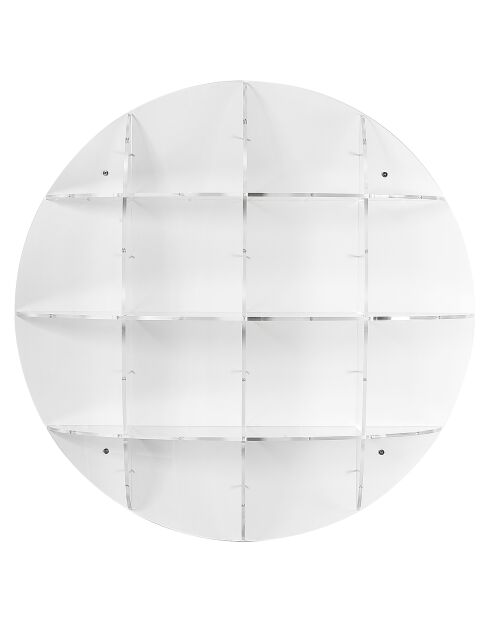 Bibliothèque murale Joe blanc - D.100 cm