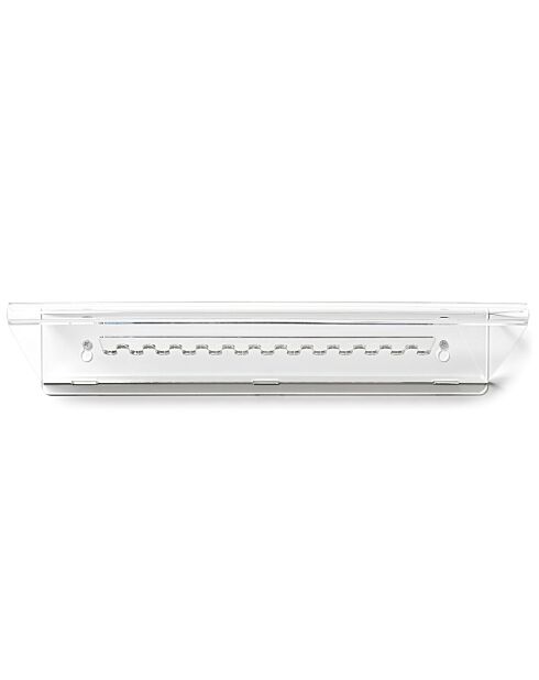 Étagère murale & Porte-clefs Mens transparente - 50x25x10 cm