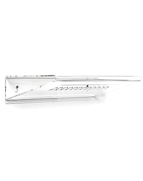 Étagère murale & Porte-clefs Mens transparente - 50x25x10 cm