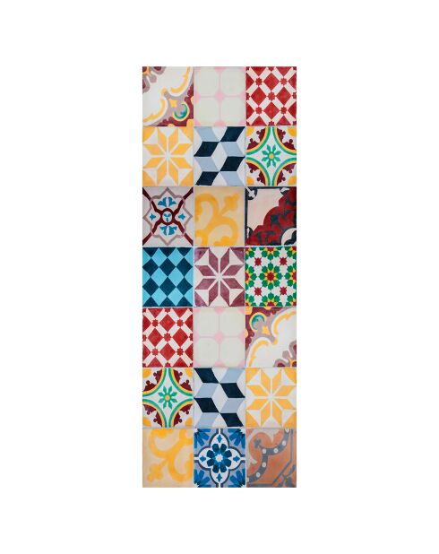 Tapis vinyle Béna multicolore - 50x140 cm