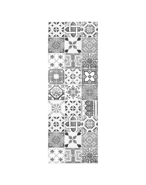 Grauer Gala-Vinylteppich - 50x140 cm