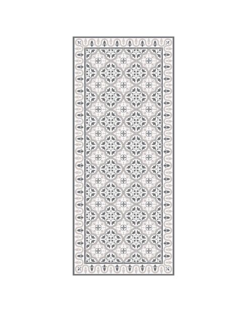 Tapis vinyle Leire gris - 66x150 cm