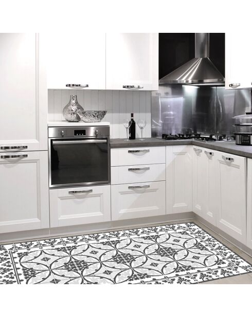 Tapis vinyle Liceo gris - 66x150 cm