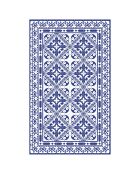 Tapis vinyle Greca bleu - 133x200 cm