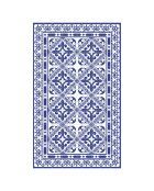 Tapis vinyle Greca bleu - 200x266 cm