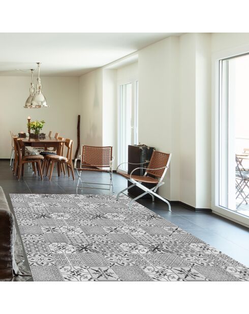 Tapis vinyle Vintage gris - 100x133 cm