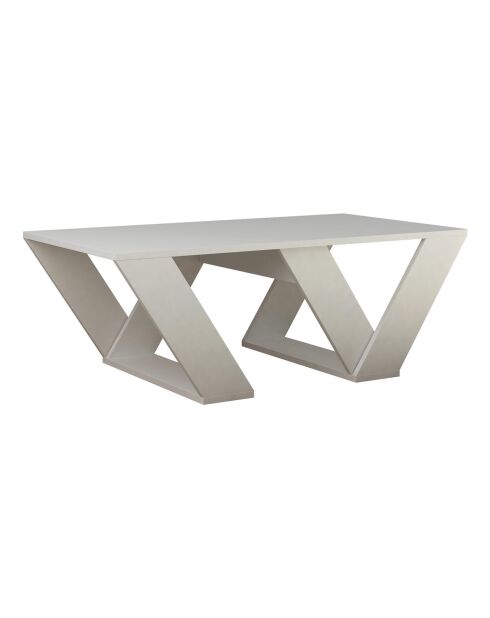 Table basse Pipra blanche - 60x110x40 cm