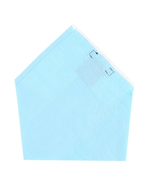 Mouchoir/Pochette de costume bleu turquoise 24x23 cm