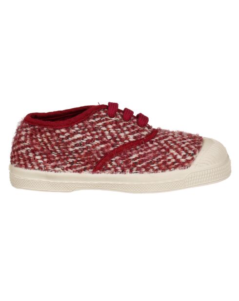Scarpe da tennis e basso Girly Tweed con lacci rosa