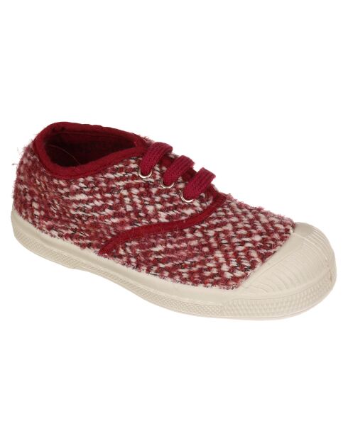 Scarpe da tennis e basso Girly Tweed con lacci rosa
