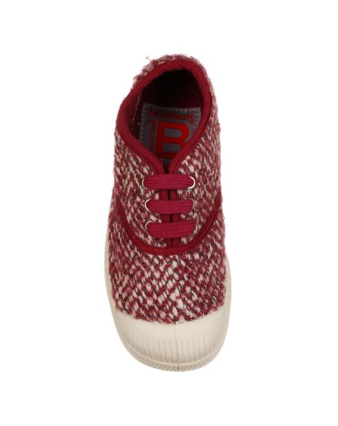 Scarpe da tennis e basso Girly Tweed con lacci rosa